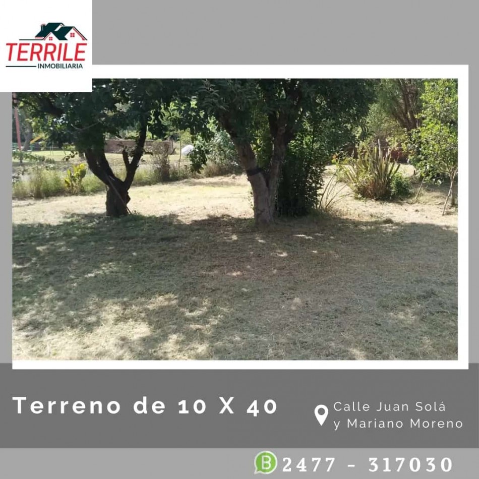 Mariano H. Alfonzo Terreno en venta 