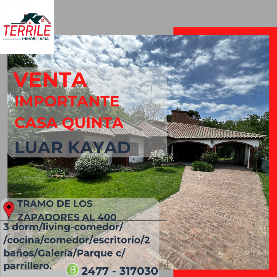 Pergamino Casa Quinta en venta - Luar Kayad