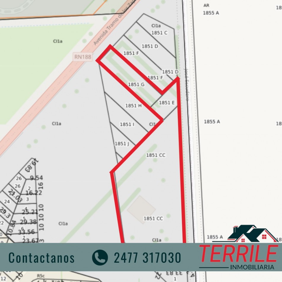 Pergamino Excelente predio de 11.400 mt2 en venta - Ruta 188 y Escudero 