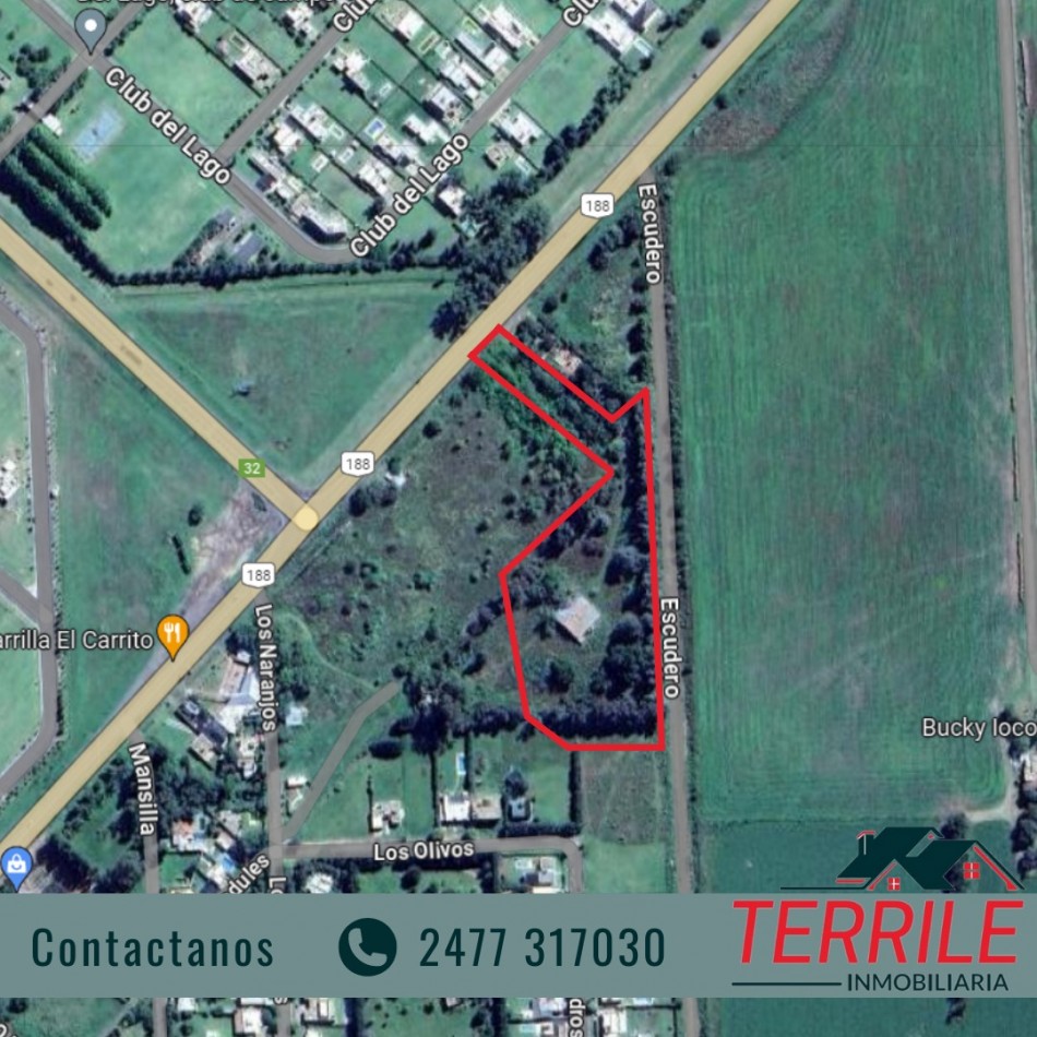 Pergamino Excelente predio de 11.400 mt2 en venta - Ruta 188 y Escudero 