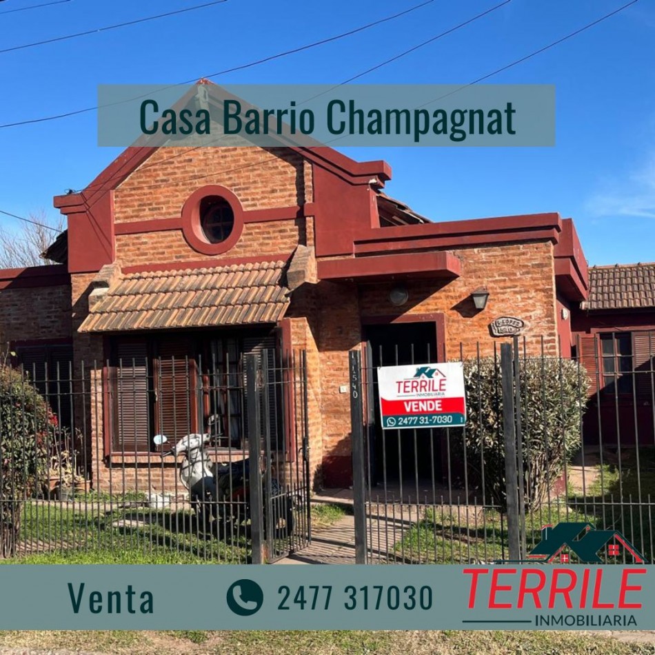 Pergamino Casa en venta - 2 Dorm - Solano Lopez al 1500 - Barrio Champagnat 