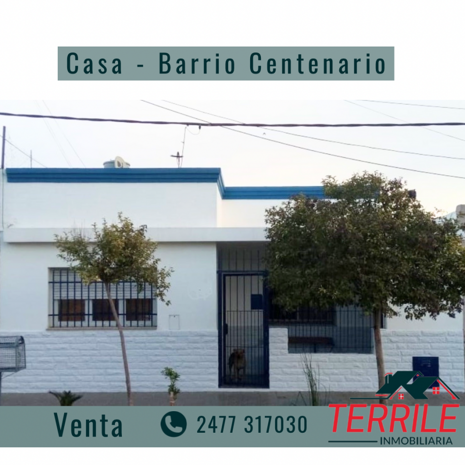 Pergamino Casa 2 dorm en venta - B° Centenario  - Lavalle al  800 