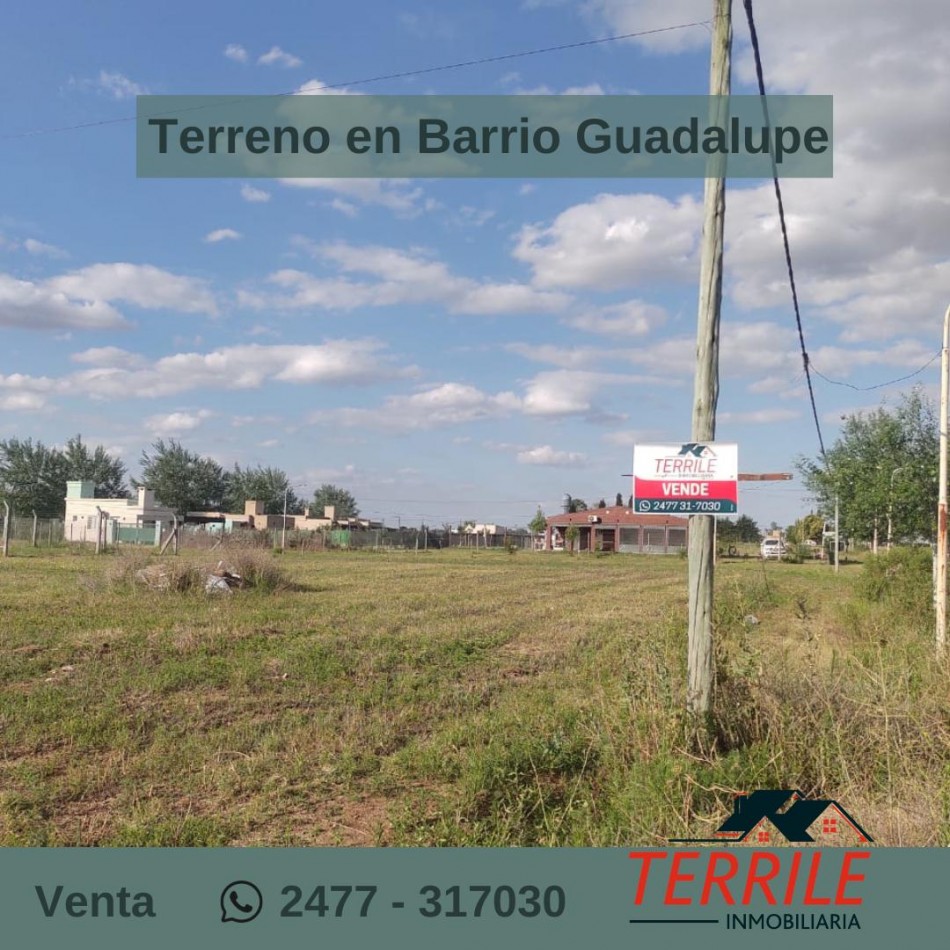 Pergamino Excelente Terreno en venta - B° Guadalupe - Antonio Berni y Leonardo Da Vinci 