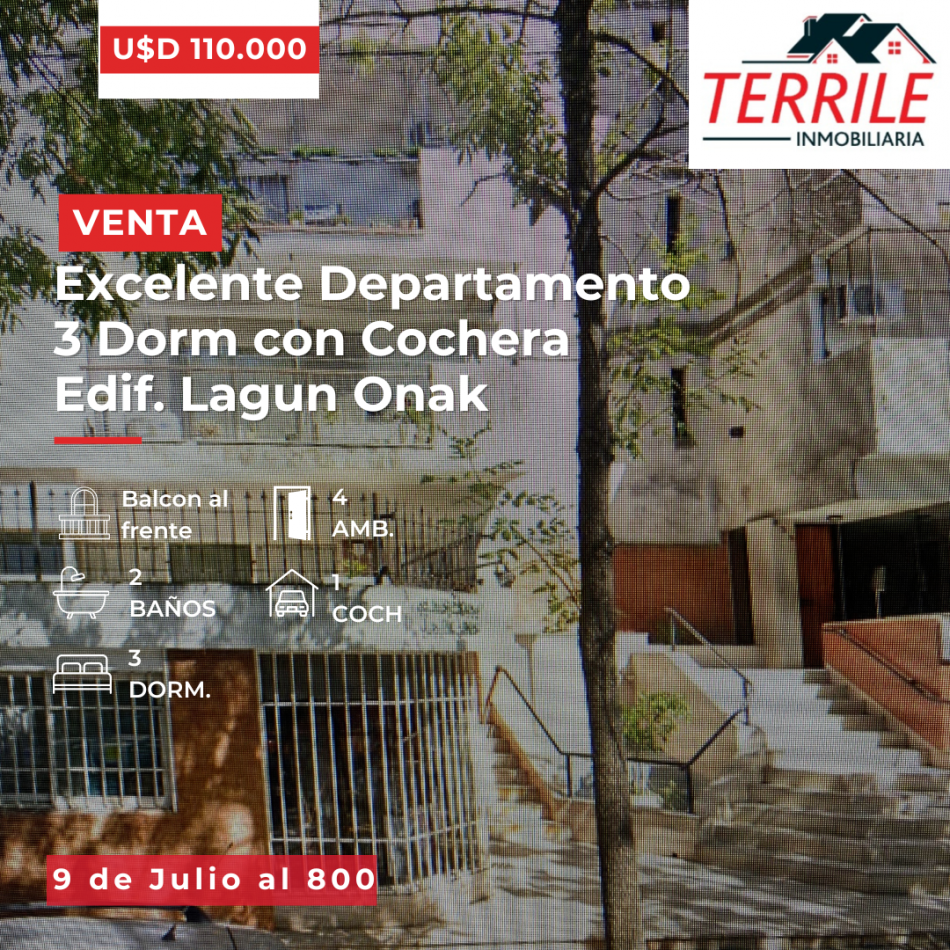 Pergamino Excelente Dpto 3 Dorm en venta - Edif. Lagun Onak - 9 de Julio al 800
