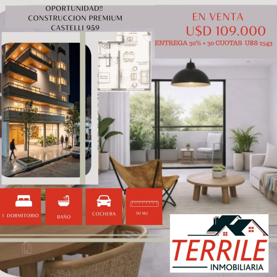 Pergamino Oportunidad Fideicomiso Premium - nuevo desarrollo - Castelli 959 