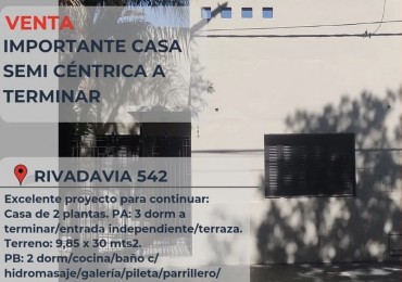 Pergamino Casa de 2 Plantas en venta - Rivadavia al 500
