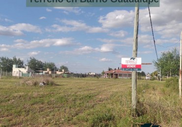 Pergamino Excelente Terreno en venta - B° Guadalupe - Antonio Berni y Leonardo Da Vinci 