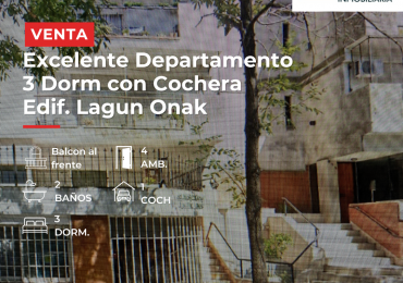 Pergamino Excelente Dpto 3 Dorm en venta - Edif. Lagun Onak - 9 de Julio al 800