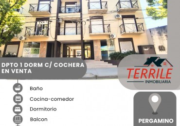 Pergamino Moderno Dpto 1 Dorm en venta c/ cochera a Estrenar - Florida 33 
