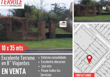 Pergamino Terreno en venta - B° Viajantes - Calle 13 entre 16 y 18 